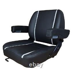 Trac Seats Black Universal Zero Turn Mower Seat Tractor Seat Skid Steer Seat