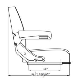 Trac Seats Seat For Kubota ZG332LP ZG332P ZP330LP ZP330P K3181-56200