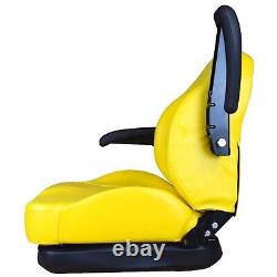 Trac Seats Yellow ProRide Suspension Seat for John Deere Mower Part # AUC11927