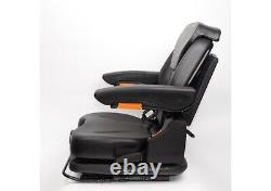 Tractor & Forklift Suspension Seat with adjustable armrests. Black. Part#TSKL01