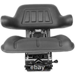 Tractor Seat with Backrest Black