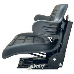 Tractor Seat with Backrest Black