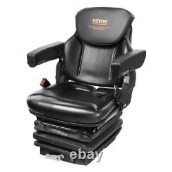 Universal Commercial Seat With Armrests S-Belt Tractor Loader Excavator & More