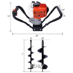 V-Type 52CC 2 Stroke Gas Post Hole Digger One Man Auger EPA Machine