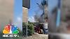 Watch Man Jumps From Burning Cherry Picker