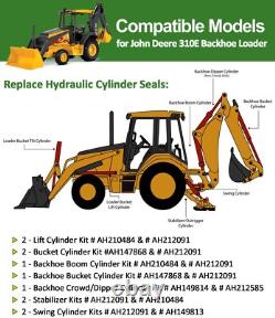Whole Machine Hydraulic Cylinder Repair Seal Kit for John Deere 310E Backhoe