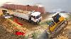 Wonderful Project Super Heavy Dump Truck Dumping Dirt And Bulldozer Working Push Dirt Land Filling