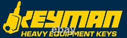 X500 Mustang Hyster Clark Yale Gehl Crown Cat Daewoo Forklift Excavator 166 key